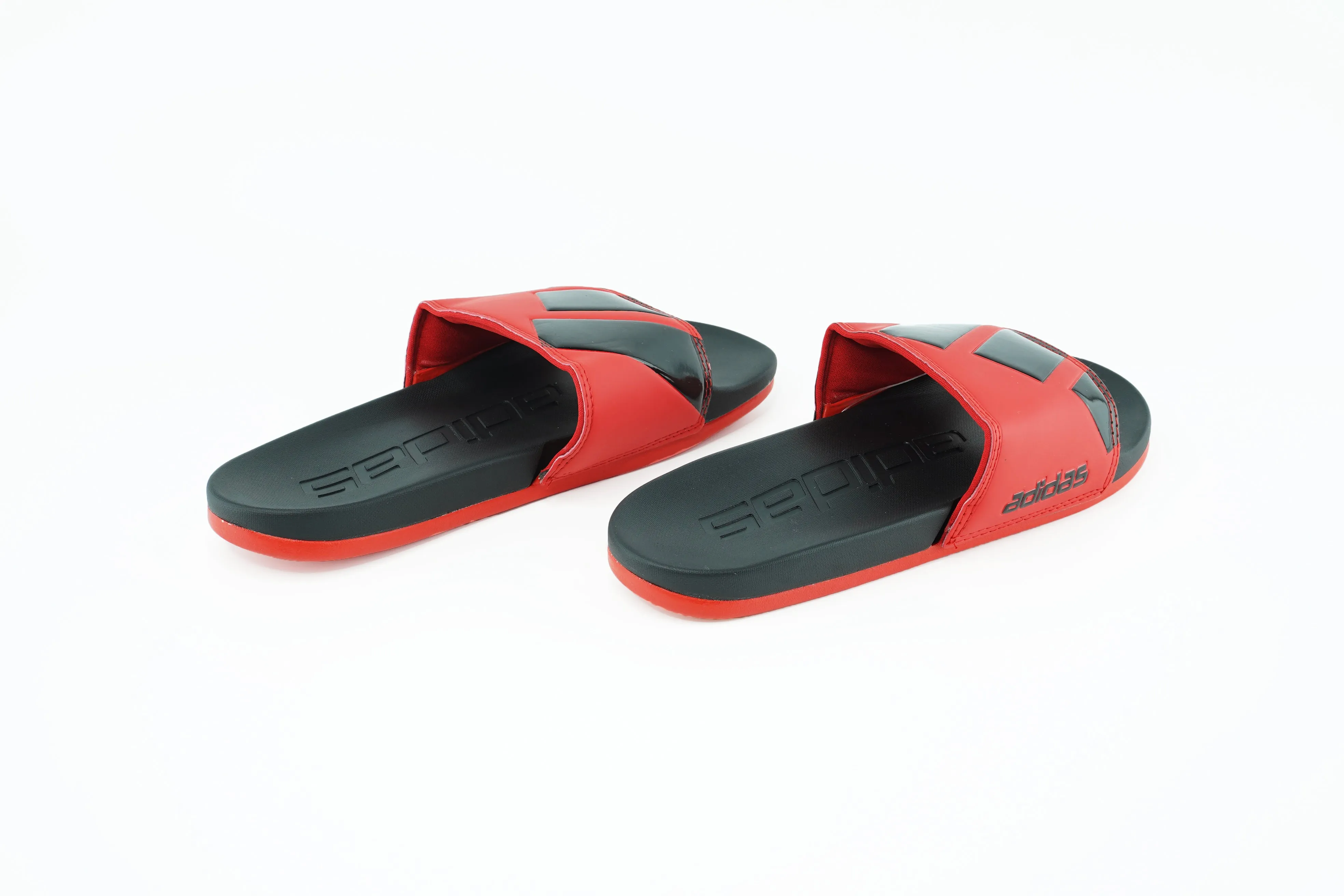 2021 Adidas Stylish Red & Black Slippers For Men