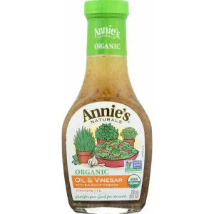 Annies Homegrown Organic Oil and Vinegar Vinaigrette Dressing, 8 oz (Case of 3)