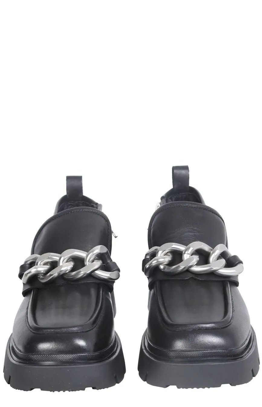 Ash Chain-Detail Chunky Loafers
