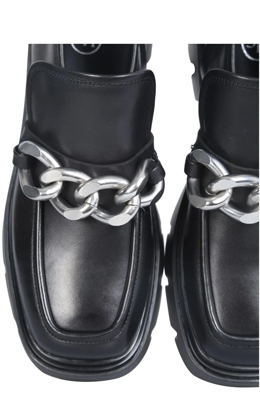 Ash Chain-Detail Chunky Loafers