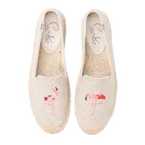 Bayside Beach Club Espadrille Flamingo Creme