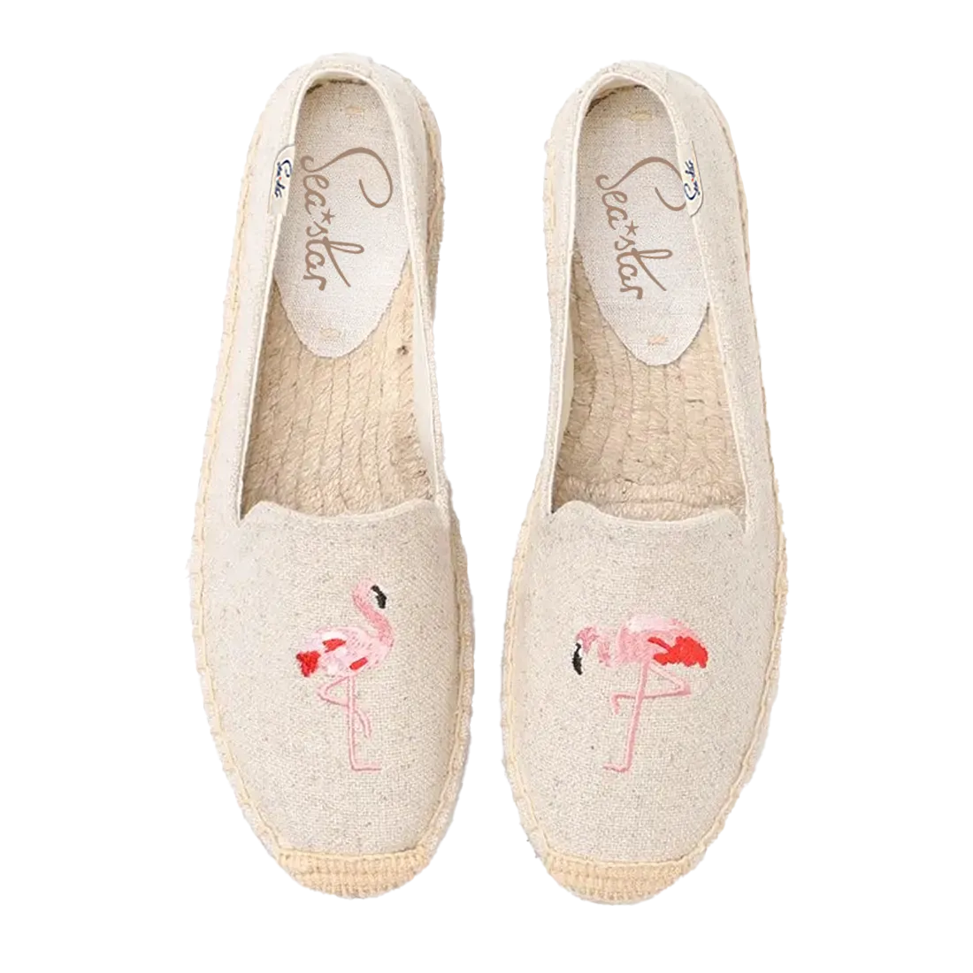 Bayside Beach Club Espadrille Flamingo Creme