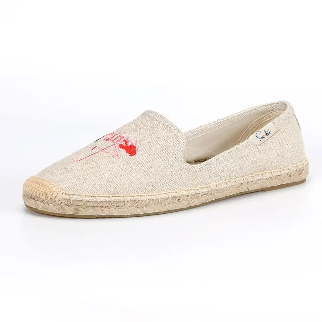 Bayside Beach Club Espadrille Flamingo Creme
