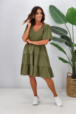 Betty Basics Cressida Dress Khaki