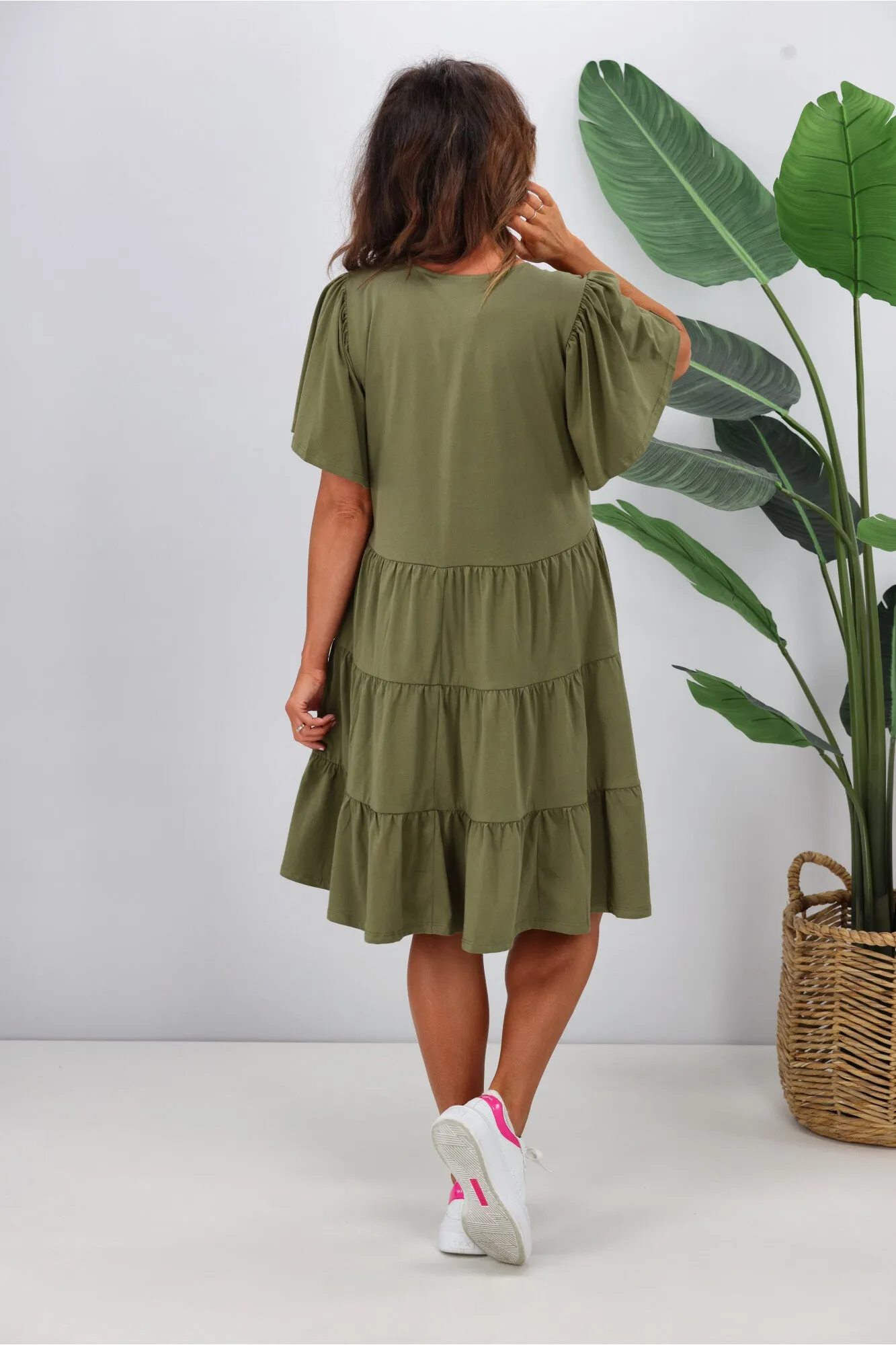 Betty Basics Cressida Dress Khaki
