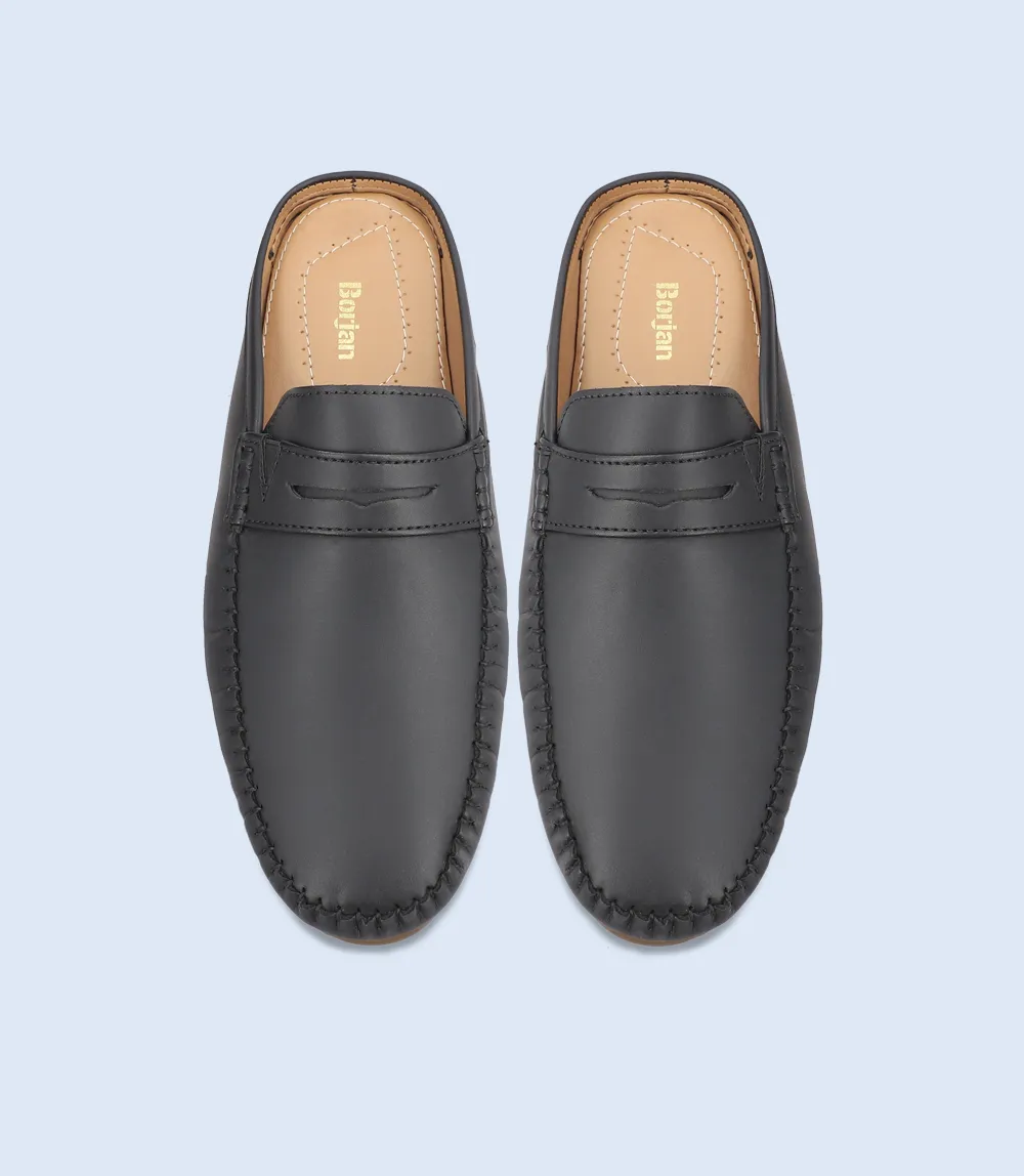 BM5303-BLACK-Men Mules