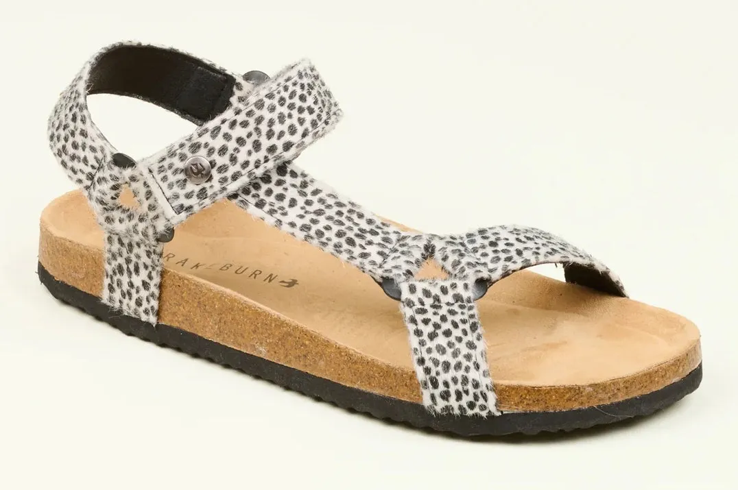 Brakeburn Womens Leopard Strap Sandals - Multi