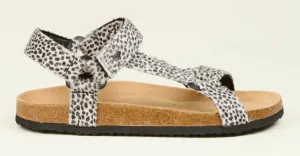 Brakeburn Womens Leopard Strap Sandals - Multi