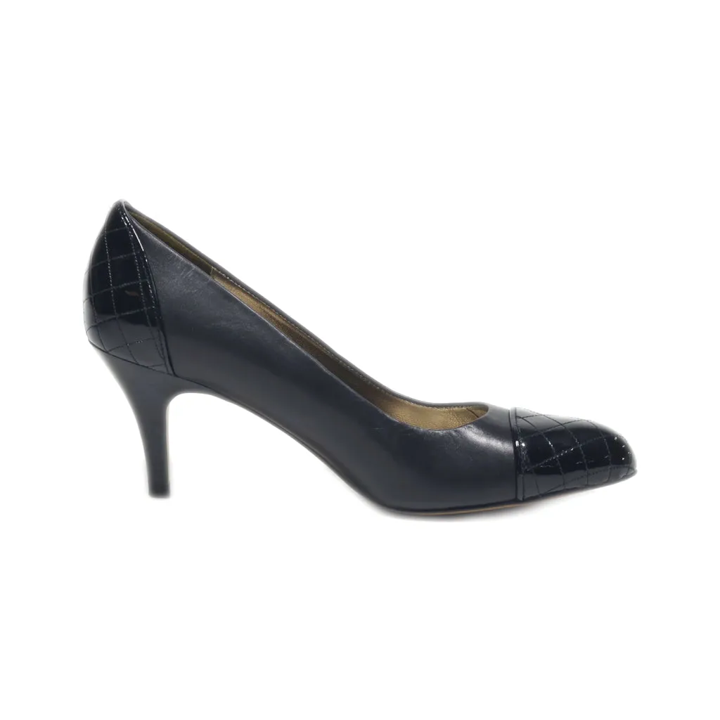 Brooks Kitten Heels Leather Black Colour For Women