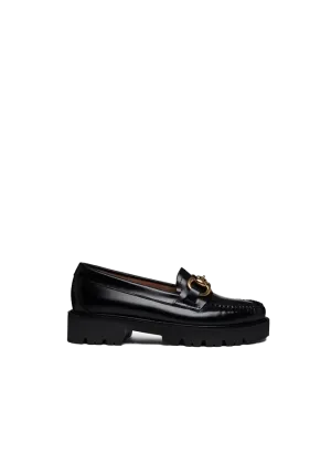 Chunky moc leather loafer
