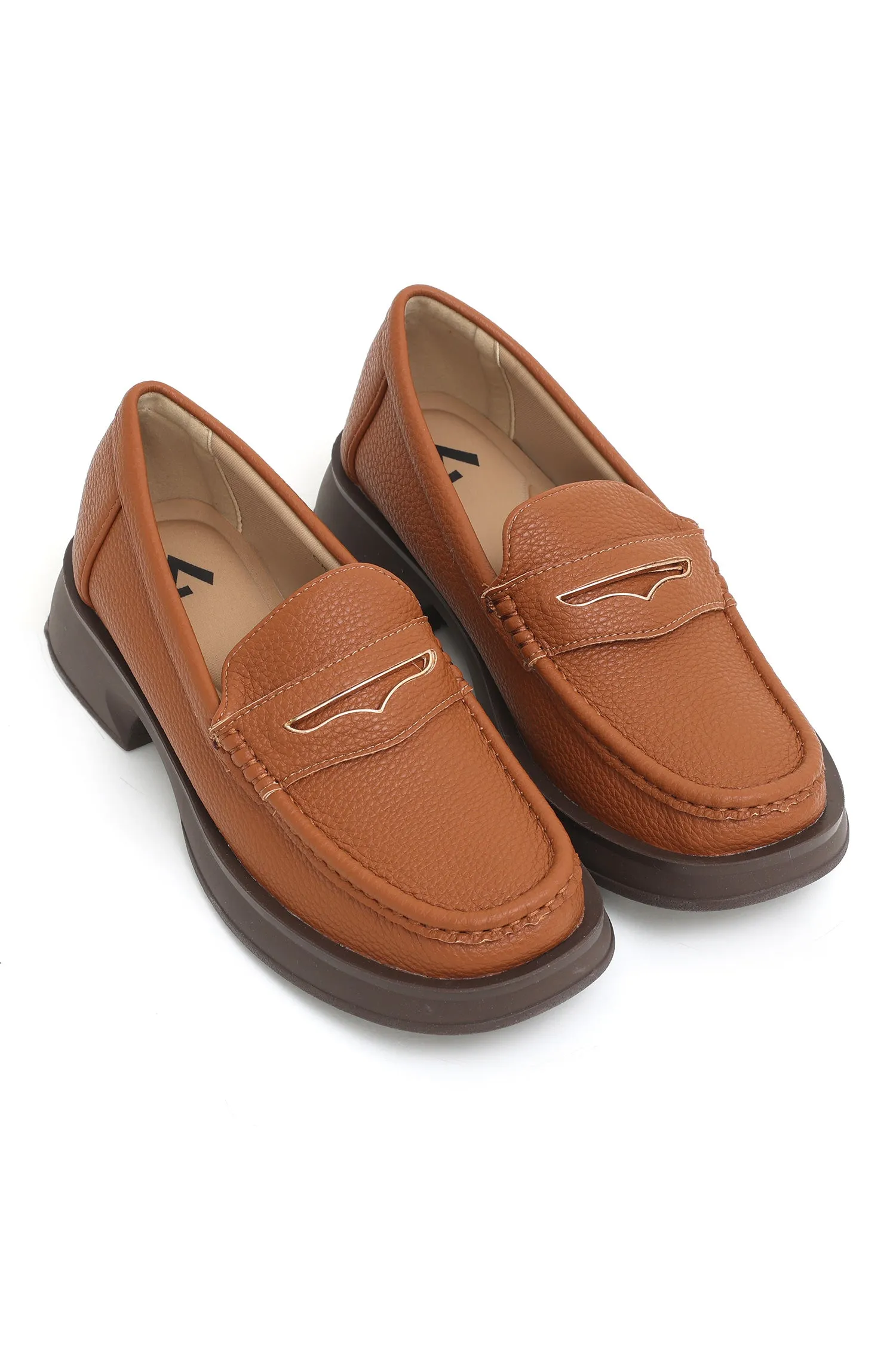 CHUNKY SLIPONS-TAN