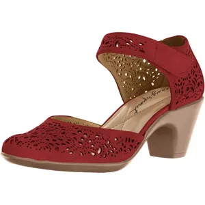 Cindie Red Nubuck Easy Spirit Pumps