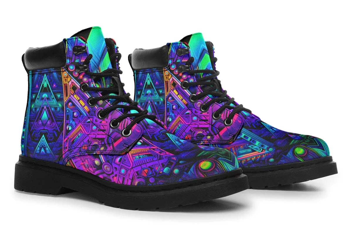 Cyber Cyan Classic Vibe Boots