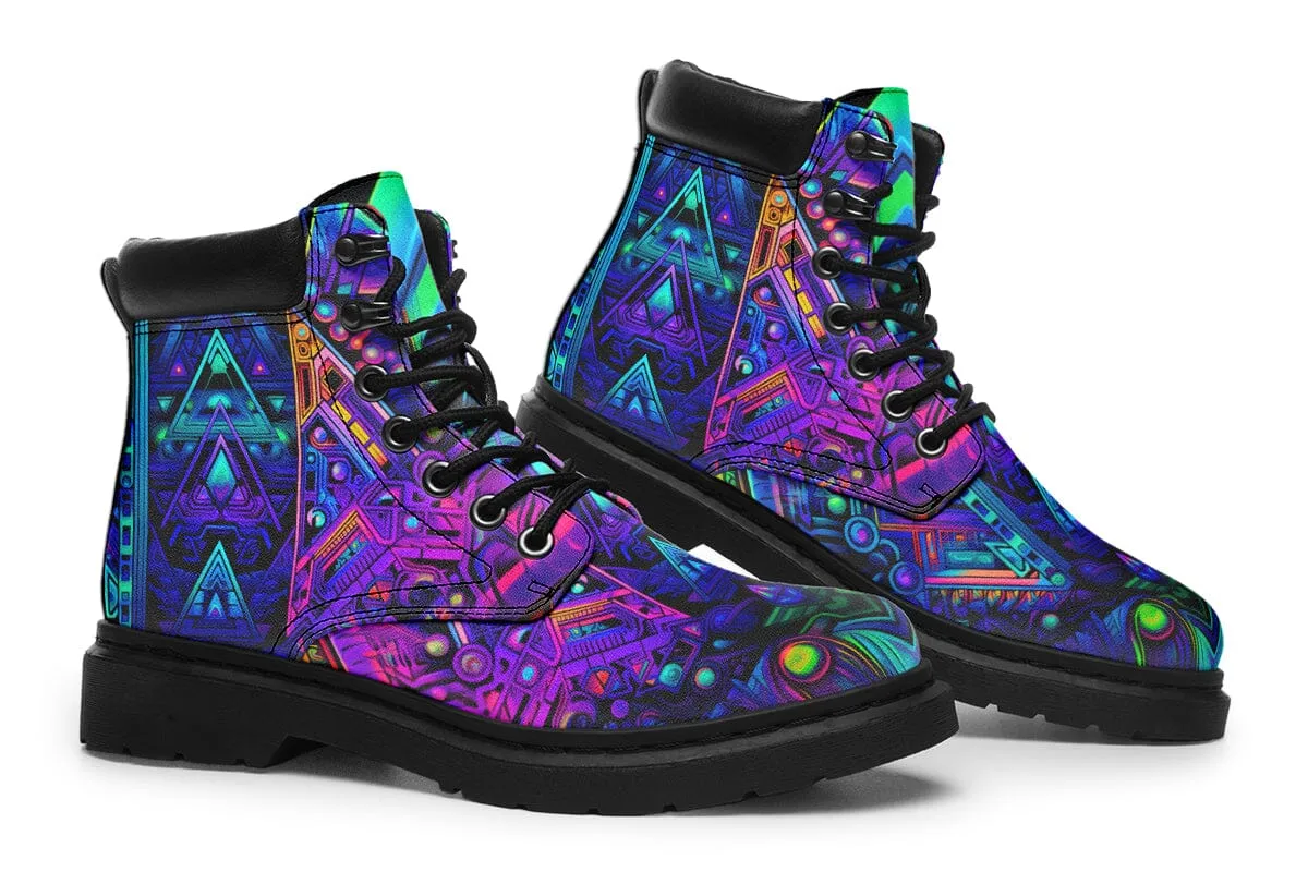 Cyber Cyan Classic Vibe Boots