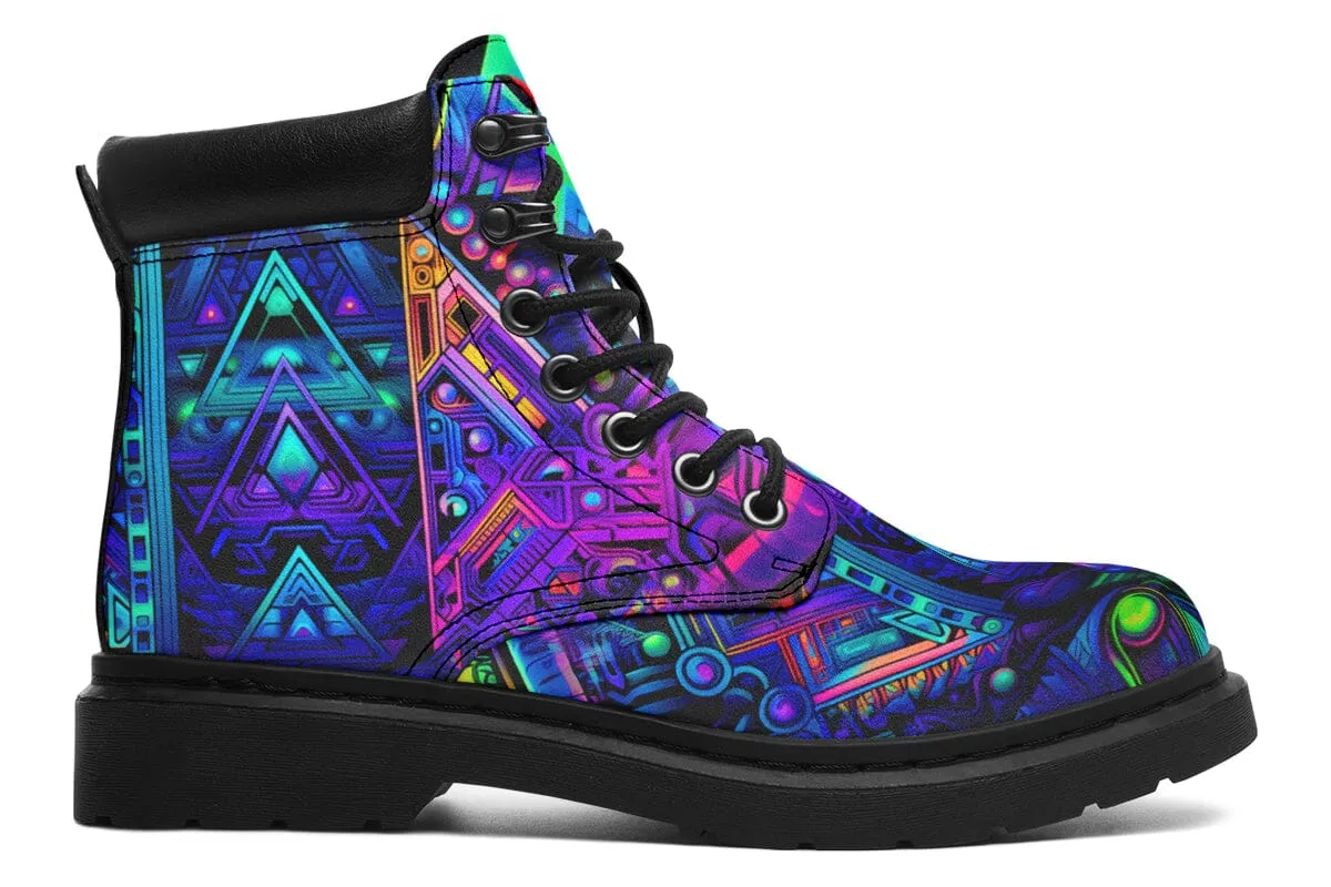 Cyber Cyan Classic Vibe Boots
