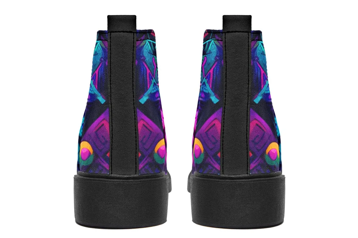 Cyber Night Neat Vibe Boots