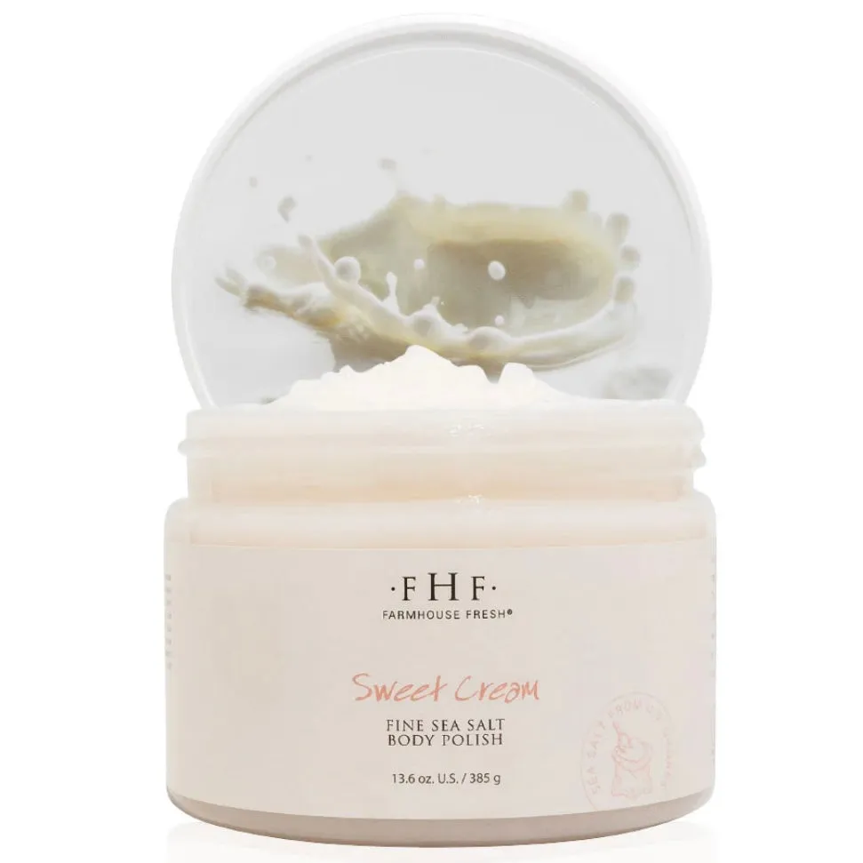 Farmhouse Fresh Sweet Cream Sea Salt Body Scrub 12 oz.
