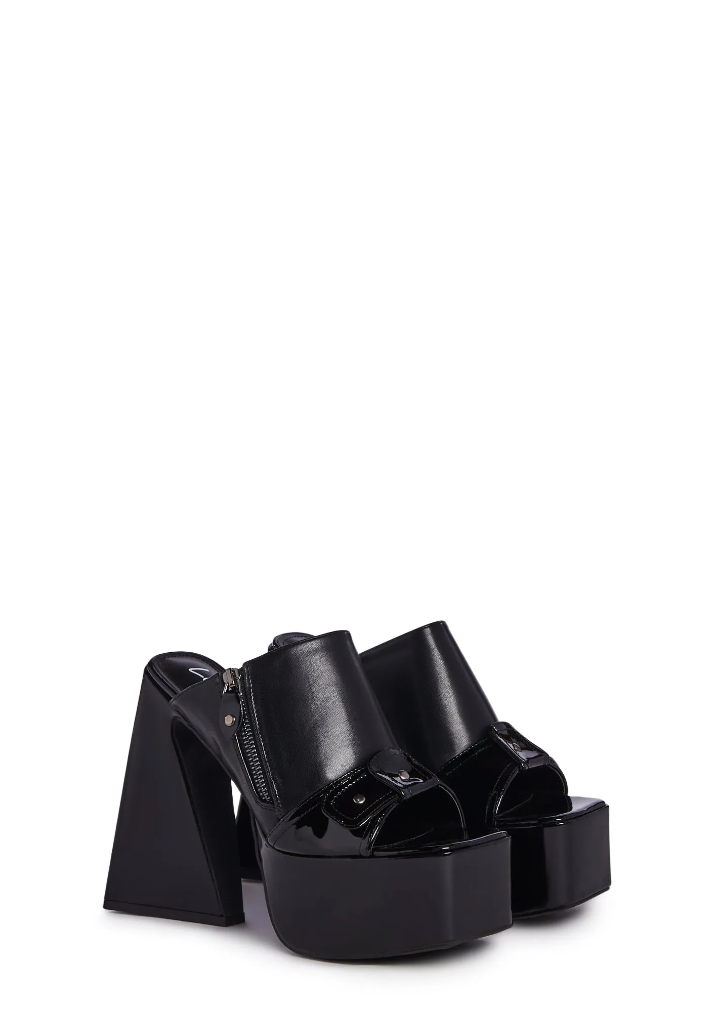 Fresh Platform Heels - Black