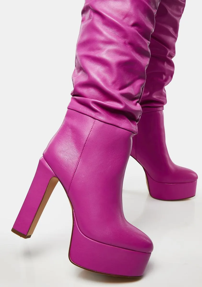 Fresh Slouchy Knee-High Boots