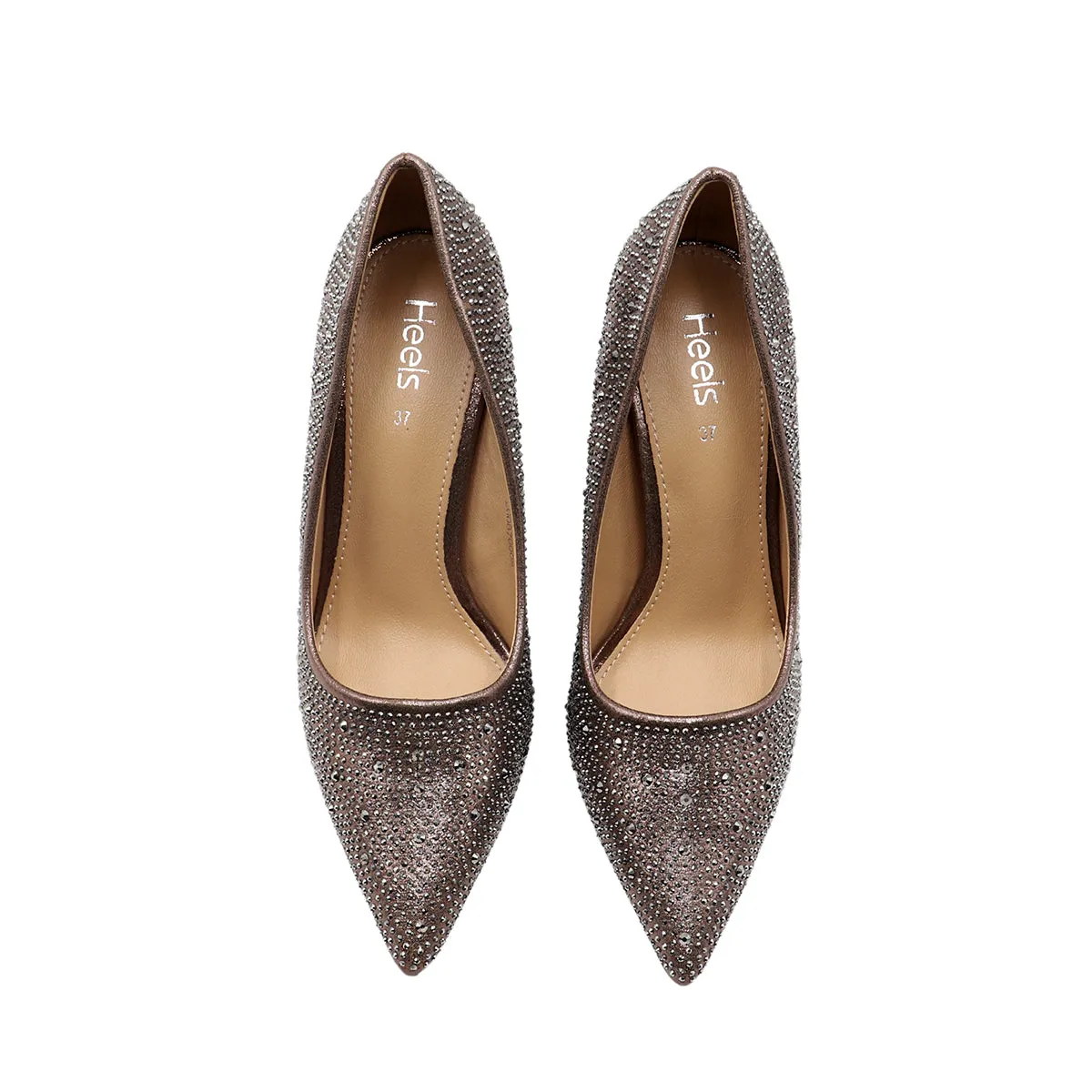 Grey Fancy Court Shoes L00870008