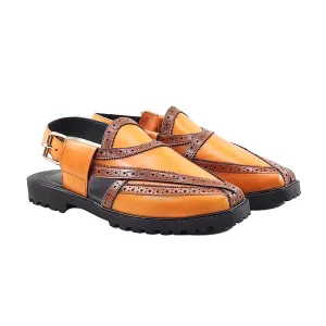 Hagen - Men's Tan Calf Leather Sandal