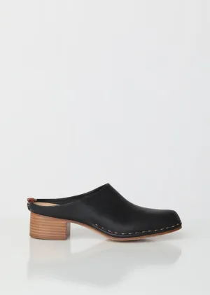 Handmade Mid Heel Leather Mules