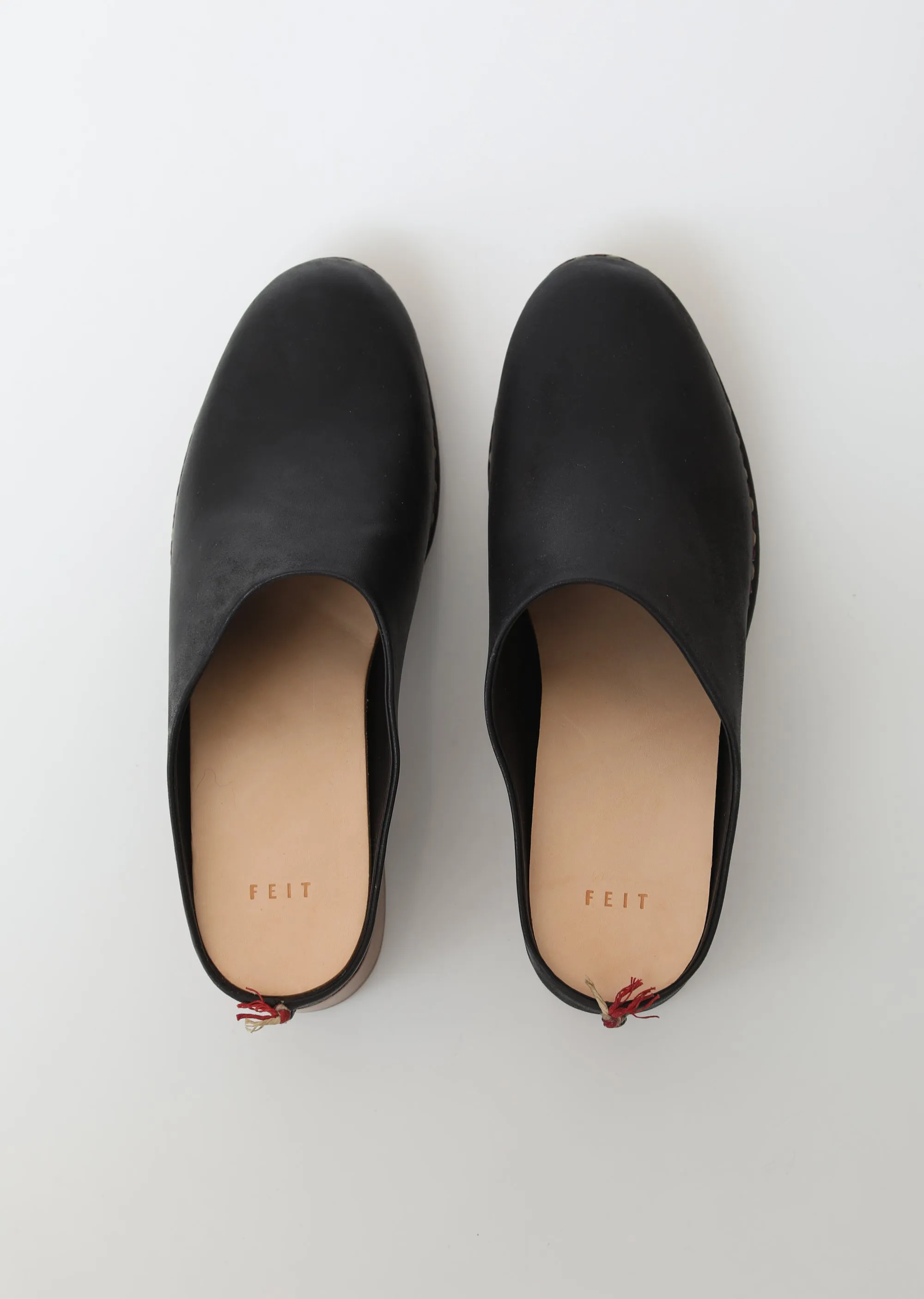 Handmade Mid Heel Leather Mules