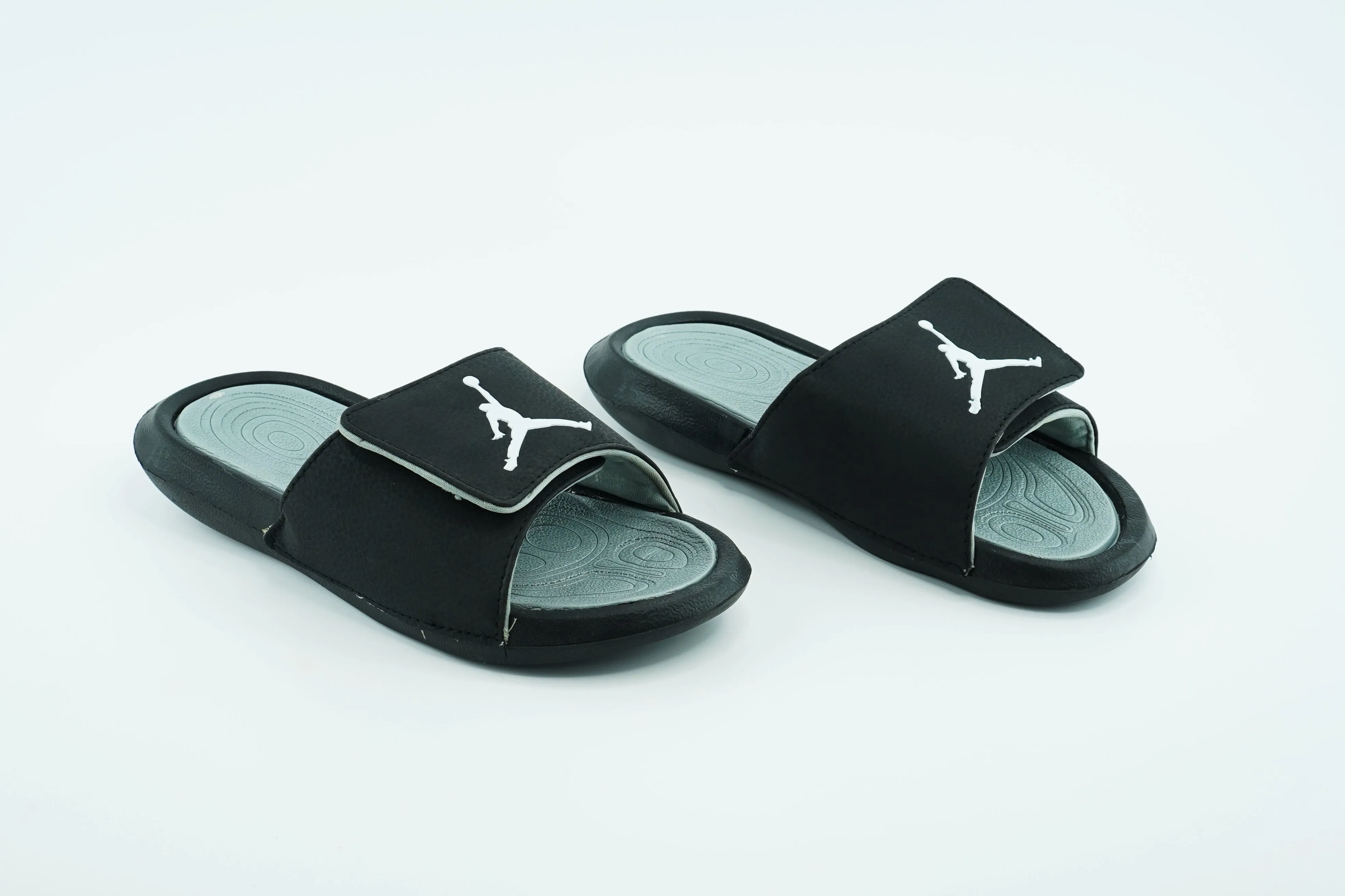 Jordan Slides in Black And Grey