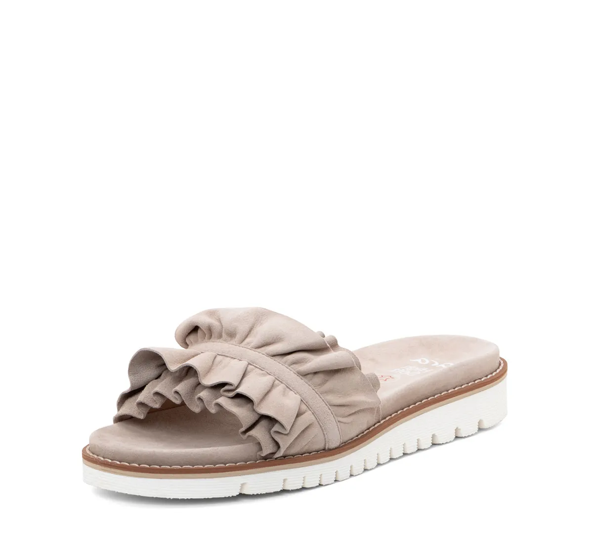 Keyes Women's Ruffle Slide Sandal