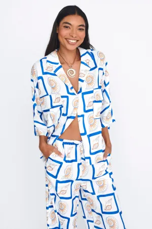 LOST IN LUNAR Sundown Shirt 2.0 Shell Print