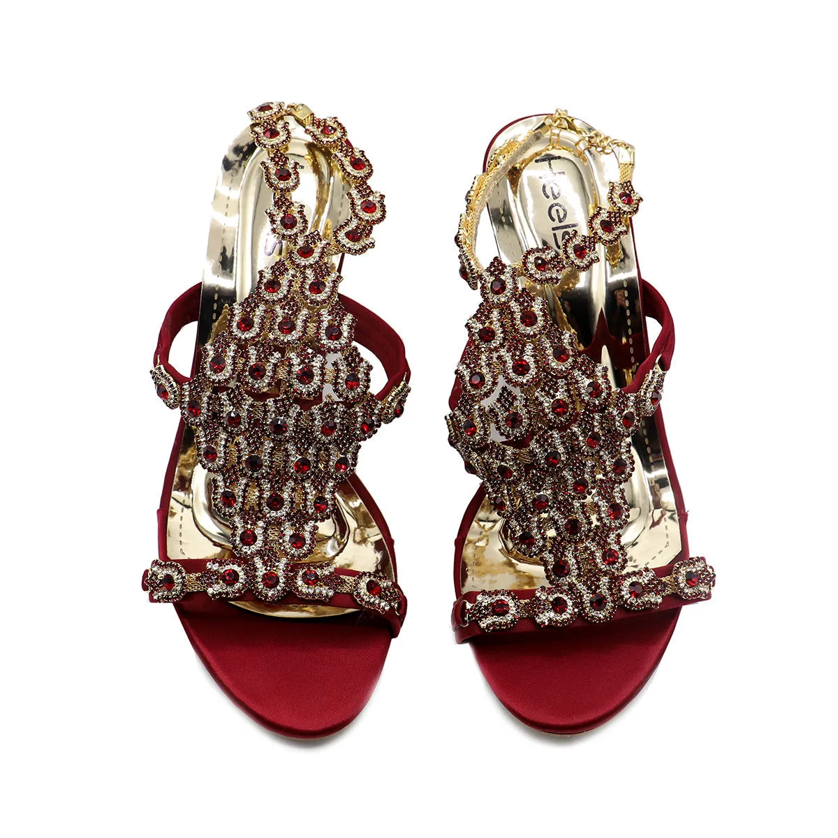 Maroon Bridal Sandal 066690