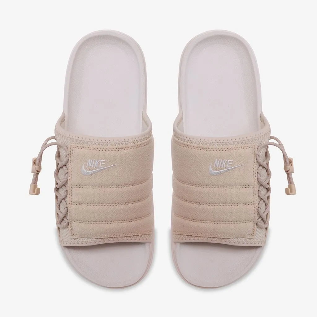 Men's Nike Asuna Embroidered Premium Slides (Pearl White/Sail/White)(CI8800-201)