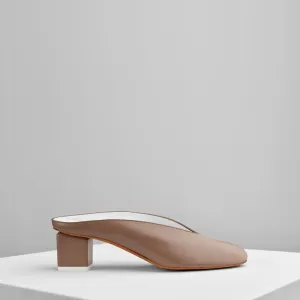 Mildred Mules in Taupe