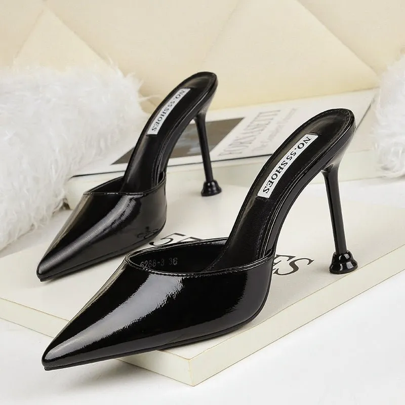 Mules Office Elegant Thin High Heels