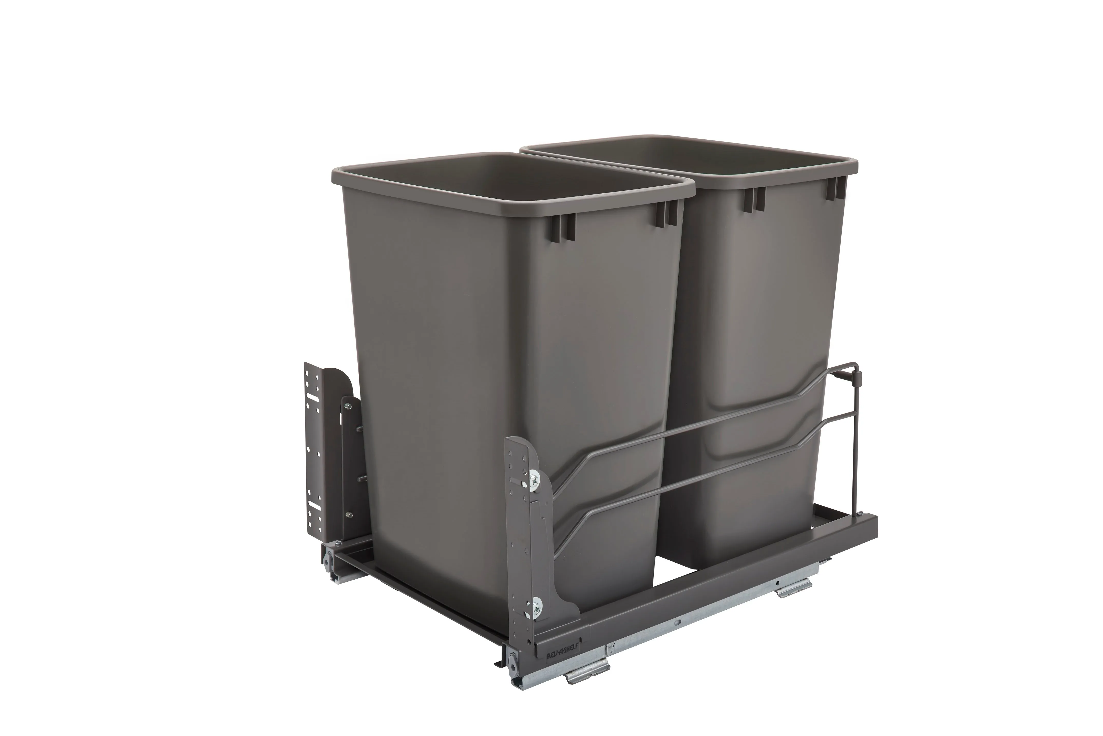 Rev-A-Shelf Double 35 Quart Pull-out Waste Container Soft-Close 53WC-1835SCDM-213