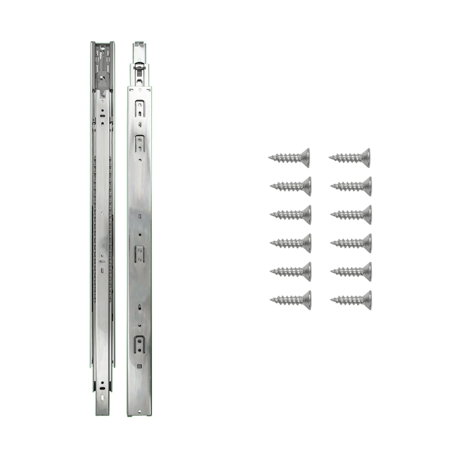 Side Drawer Slides Soft Close Full Extension 12 Inch (2 Pack) - Hickory Hardware