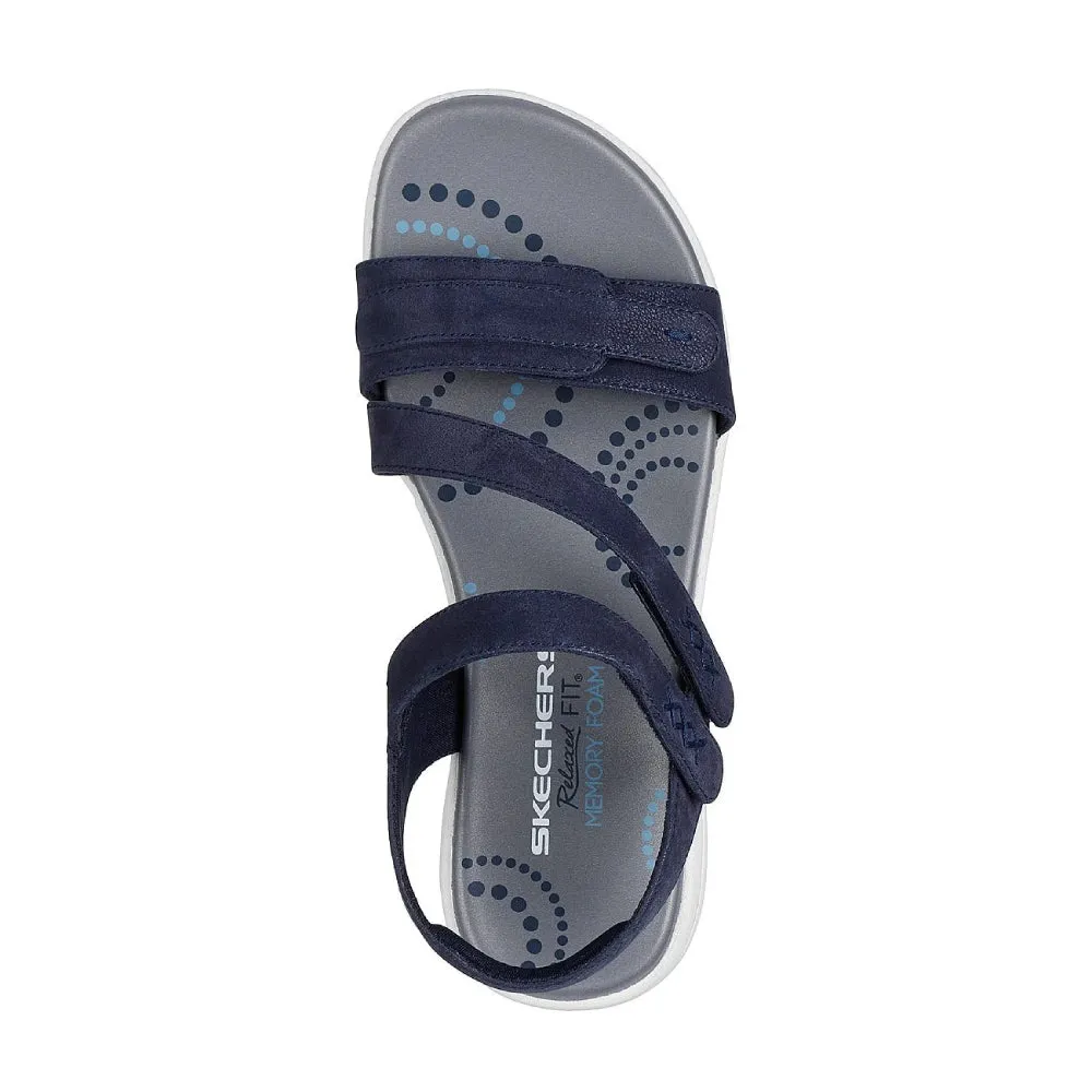 SKECHERS Women's Bayshore – Basic Necessity Sandal (Navy)