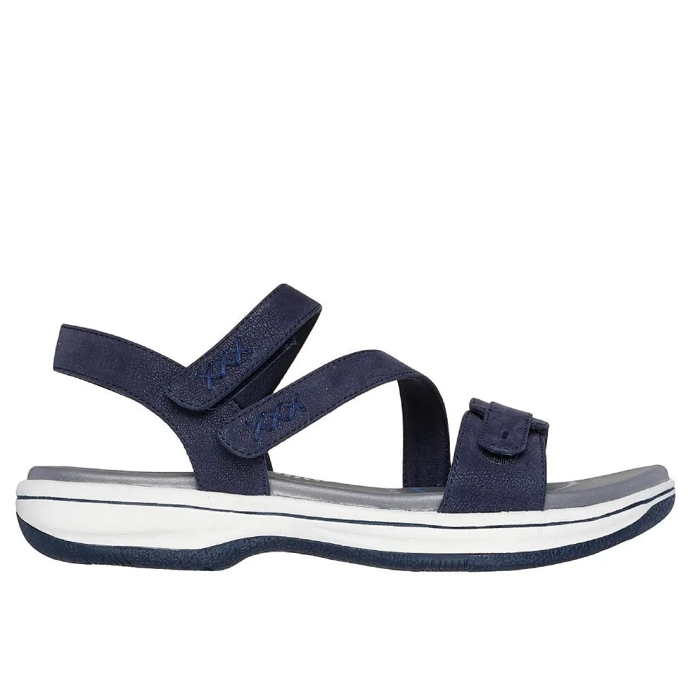 SKECHERS Women's Bayshore – Basic Necessity Sandal (Navy)