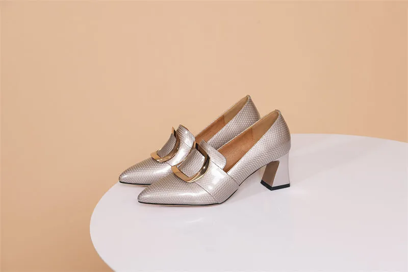 Veltique Luxe Croctex Glide Heels