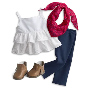 Western Chic Outfit for 18-inch Dolls