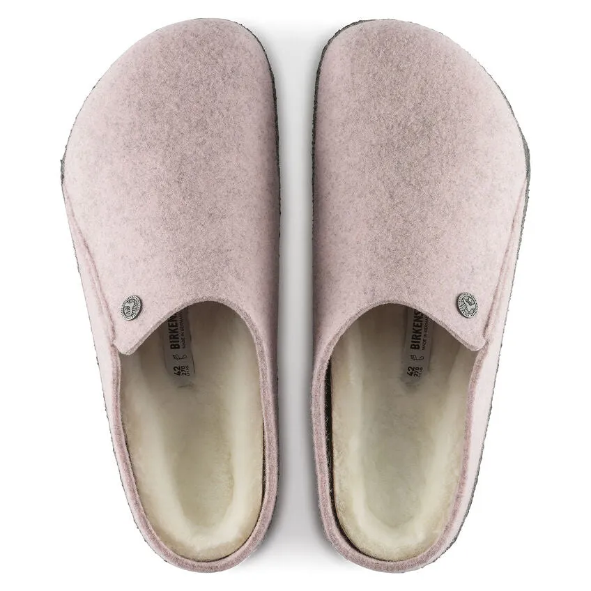 Zermatt Shearling Mule Slipper in Soft Pink